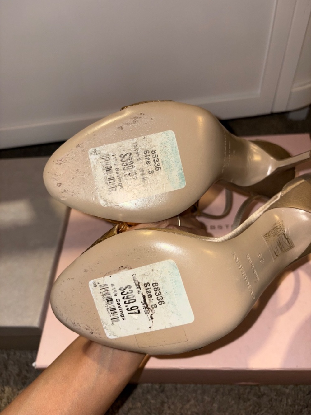 Vintage Burberry evening sandal - Picture 3 of 3